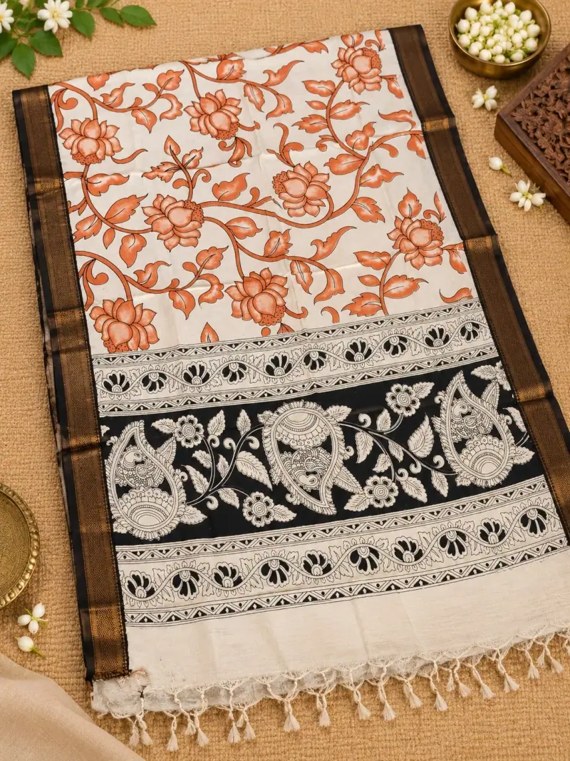 Nizam Border Kalamkari Duppatas