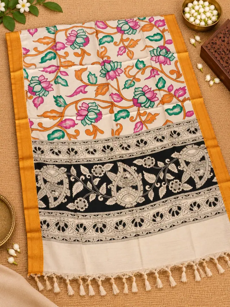 Nizam Border Kalamkari Duppatas
