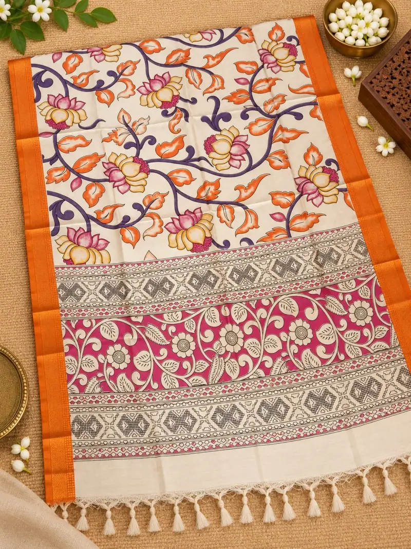 Nizam Border Kalamkari Duppatas