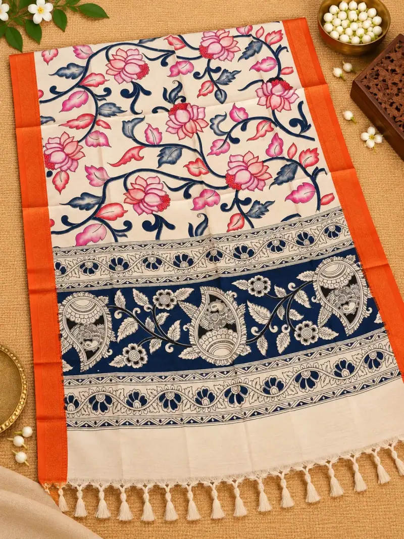 Nizam Border Kalamkari Duppatas
