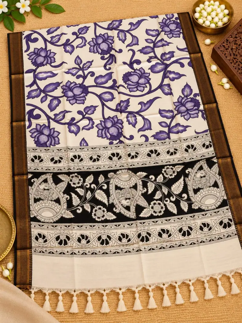 Nizam Border Kalamkari Duppatas