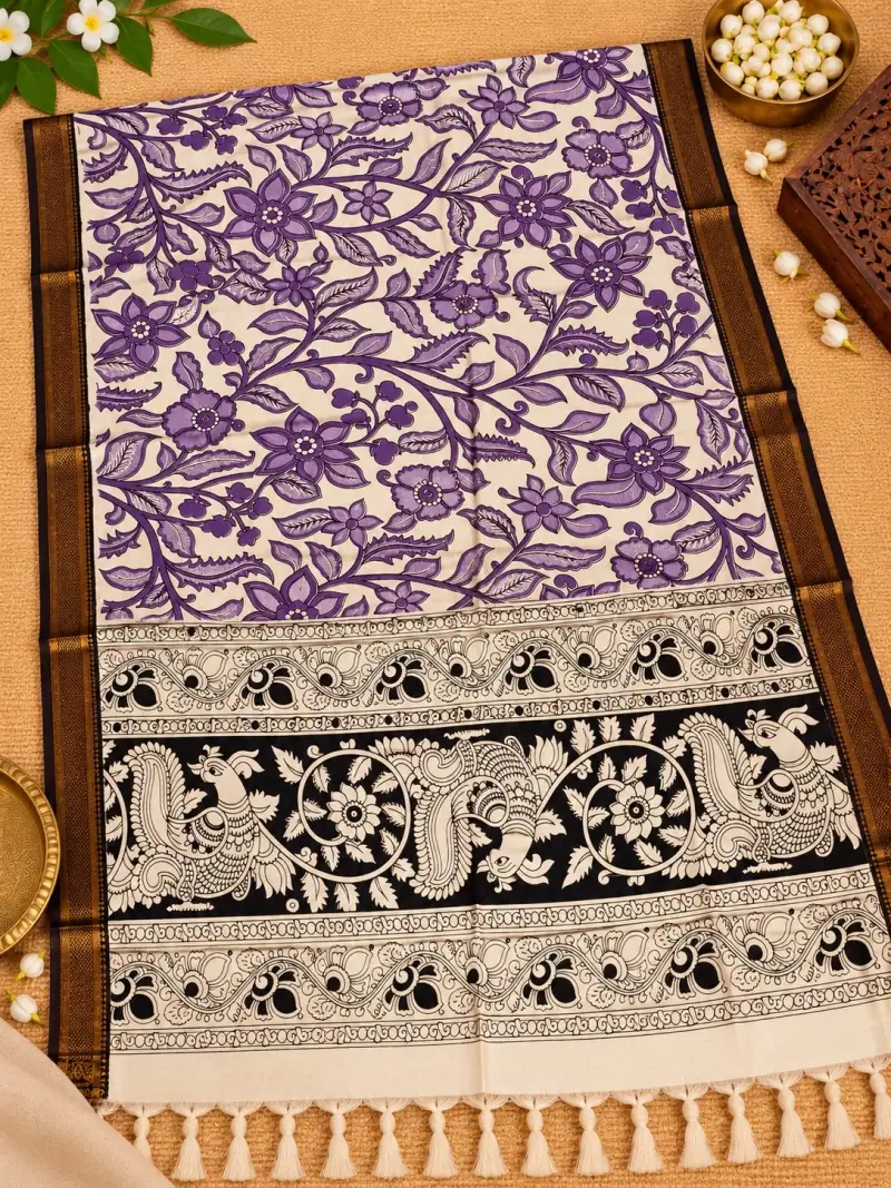 Nizam Border Kalamkari Duppatas