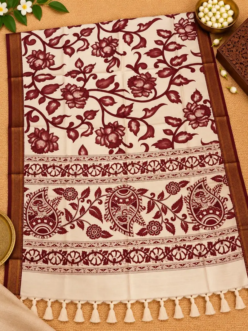 Nizam Border Kalamkari Duppatas