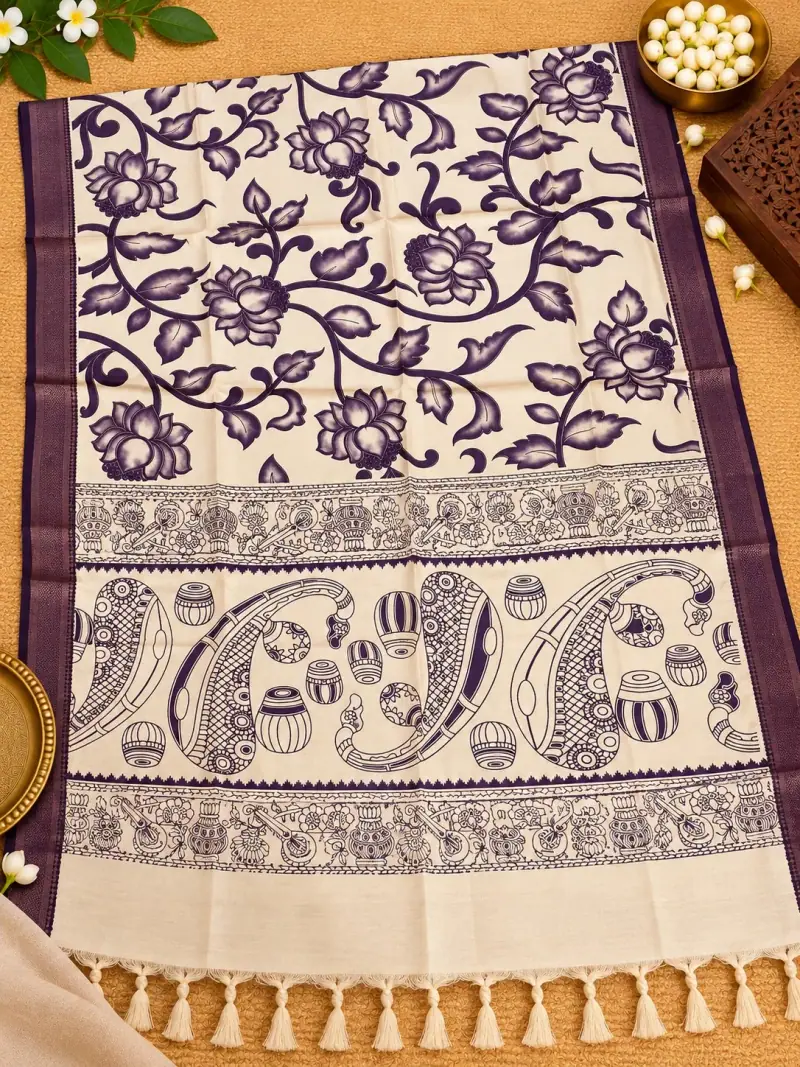 Nizam Border Kalamkari Duppatas