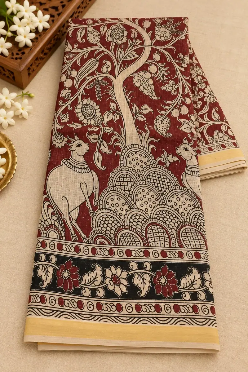 Kalamkari Kota Cotton Saree