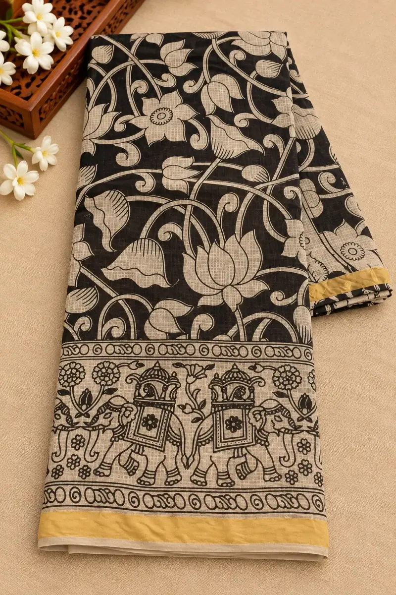 Kalamkari Kota Cotton Saree