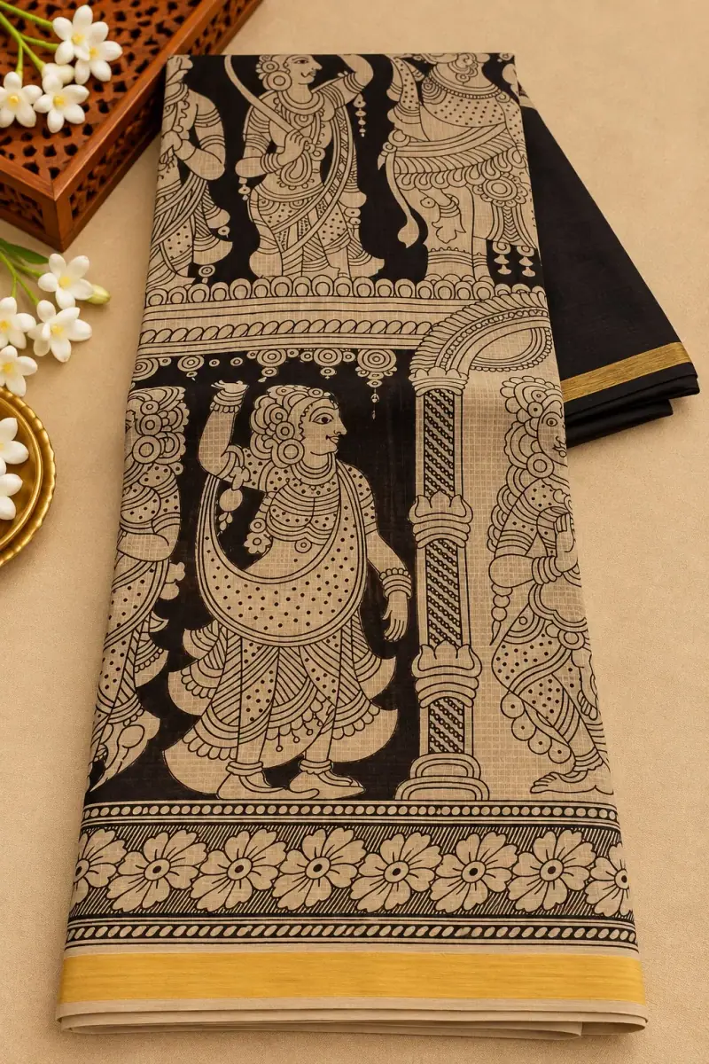 Kalamkari Kota Cotton Saree