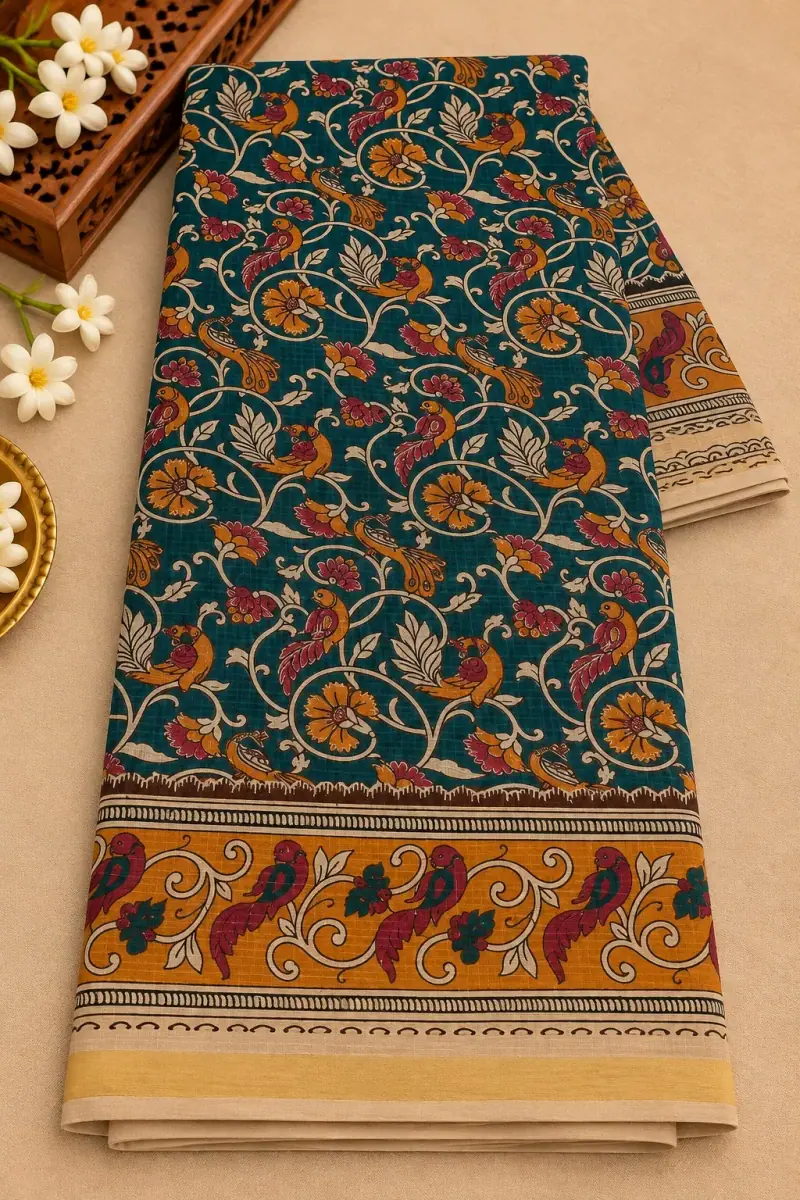 Kalamkari Kota Cotton Saree
