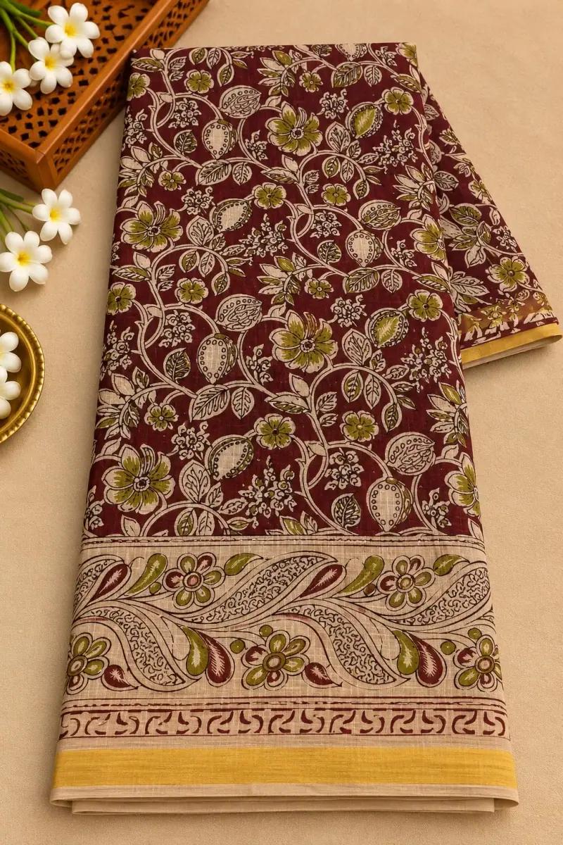 Kalamkari Kota Cotton Saree