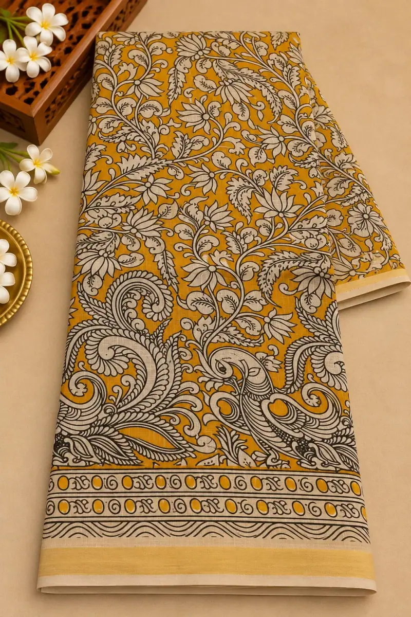Kalamkari Kota Cotton Saree