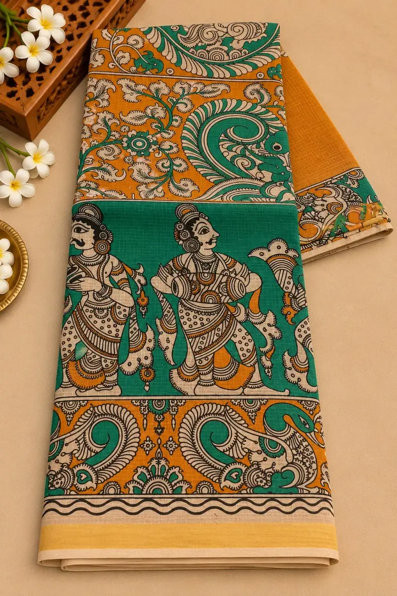Kalamkari Kota Cotton Saree