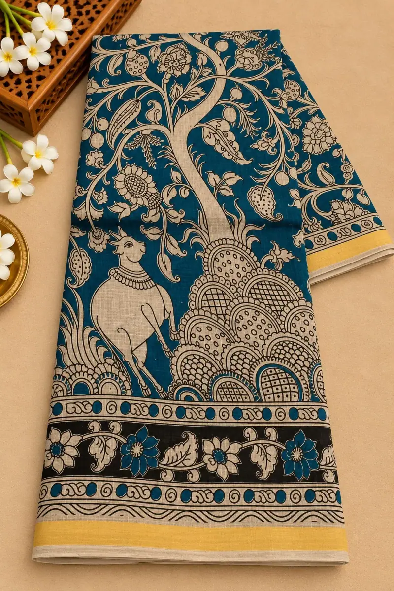 Kalamkari Kota Cotton Saree