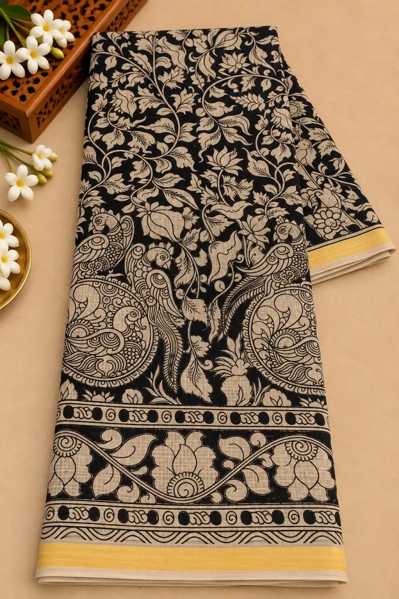 Kalamkari Kota Cotton Saree