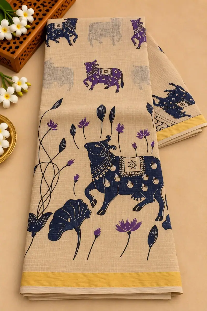 Kalamkari Kota Cotton Saree