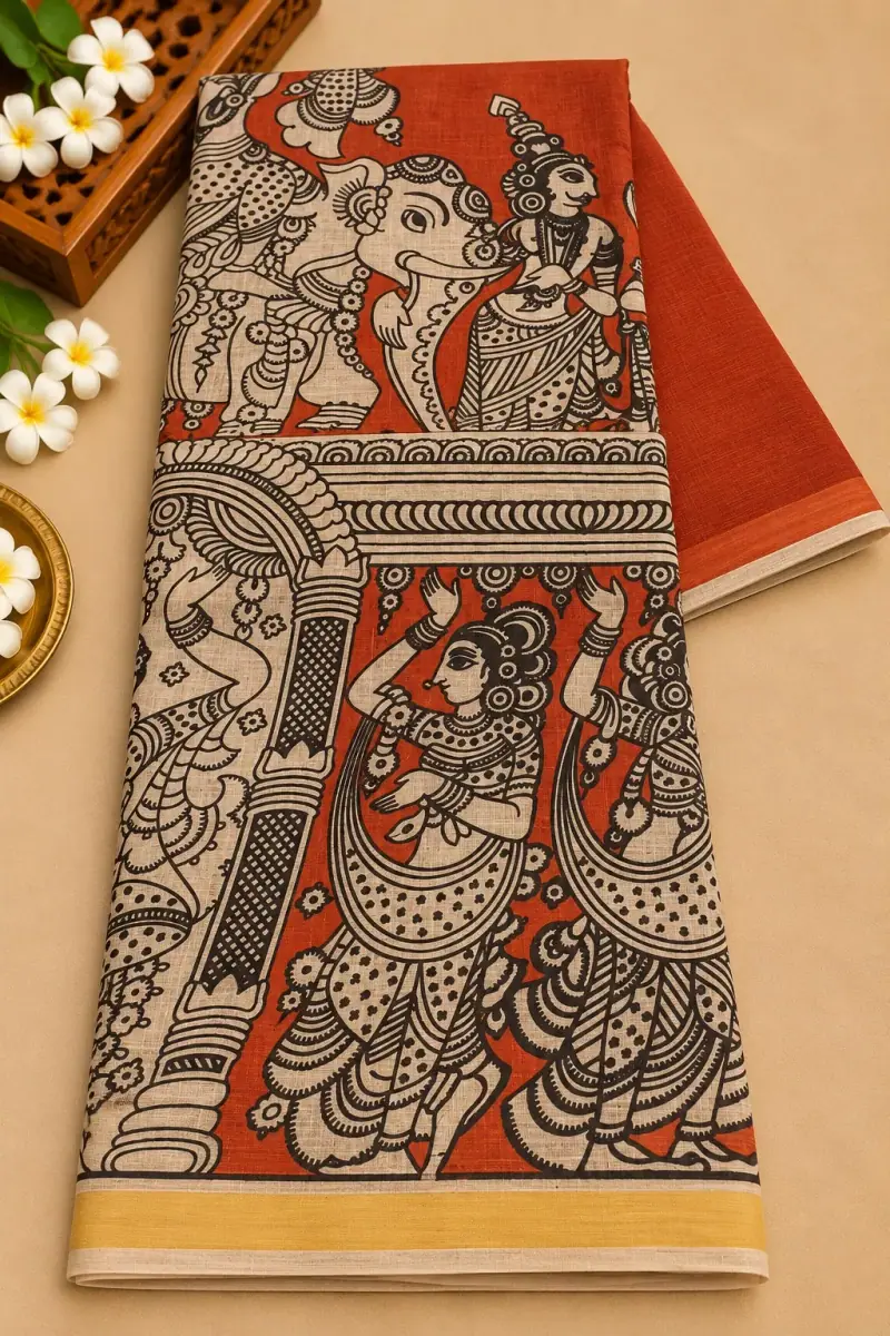 Kalamkari Kota Cotton Saree