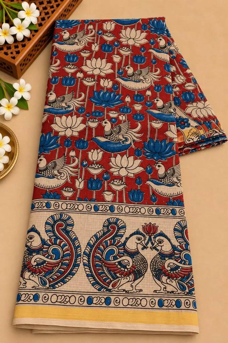 Kalamkari Kota Cotton Saree