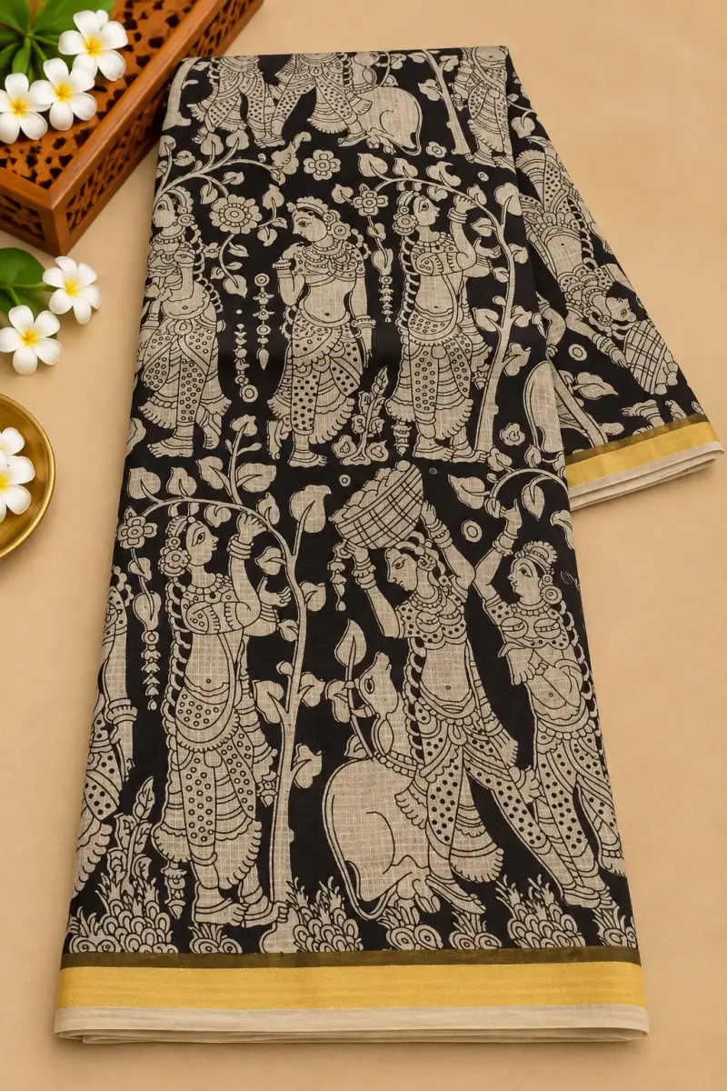 Kalamkari Kota Cotton Saree
