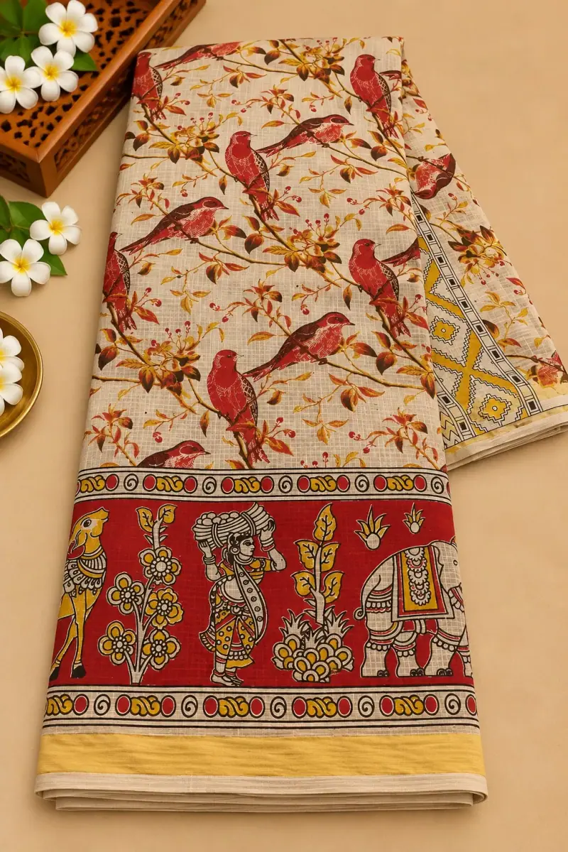 Kalamkari Kota Cotton Saree