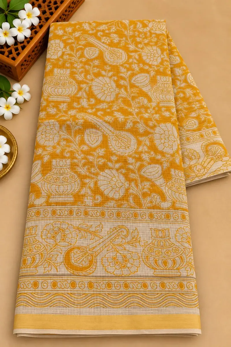Kalamkari Kota Cotton Saree