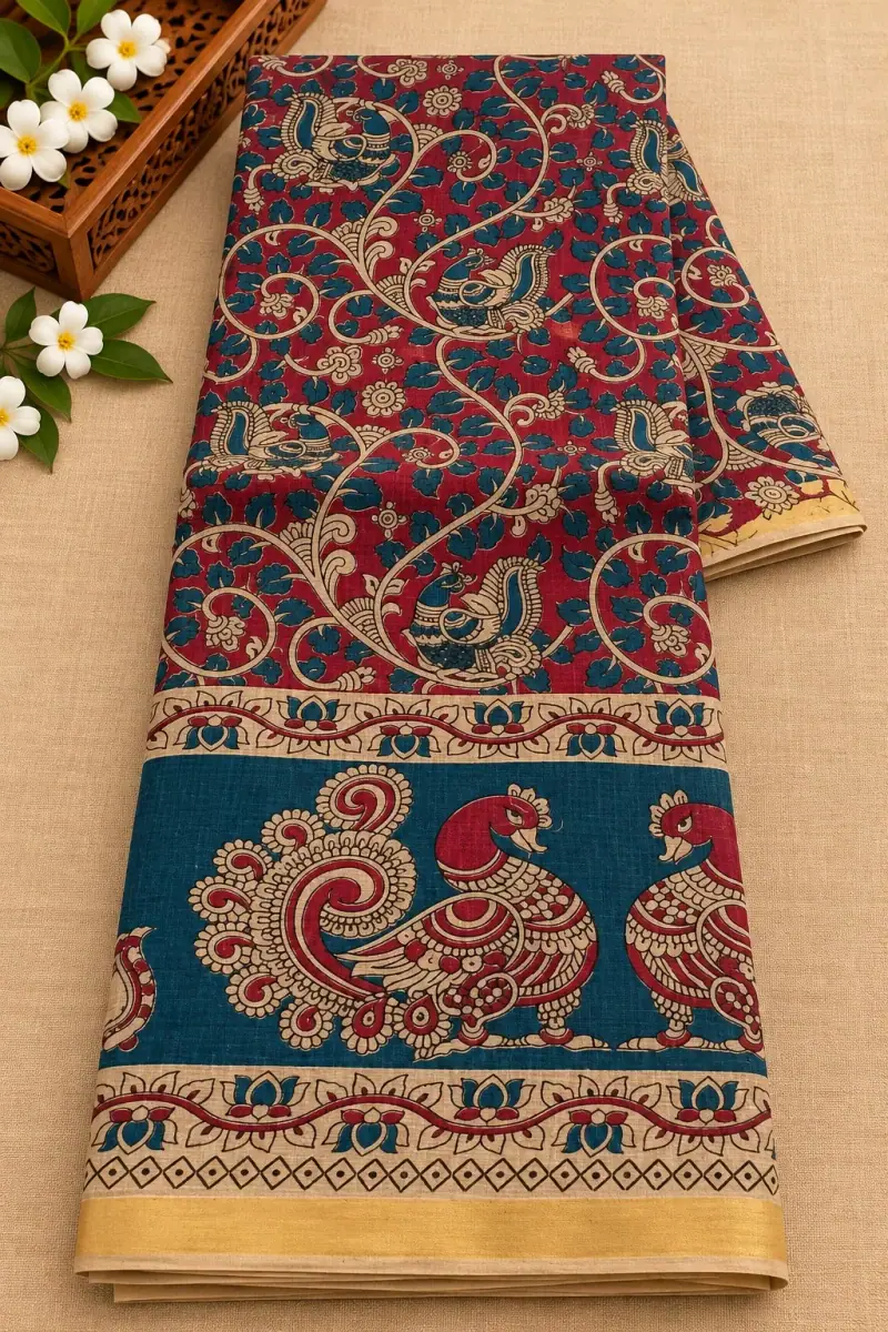Kalamkari Cotton Saree