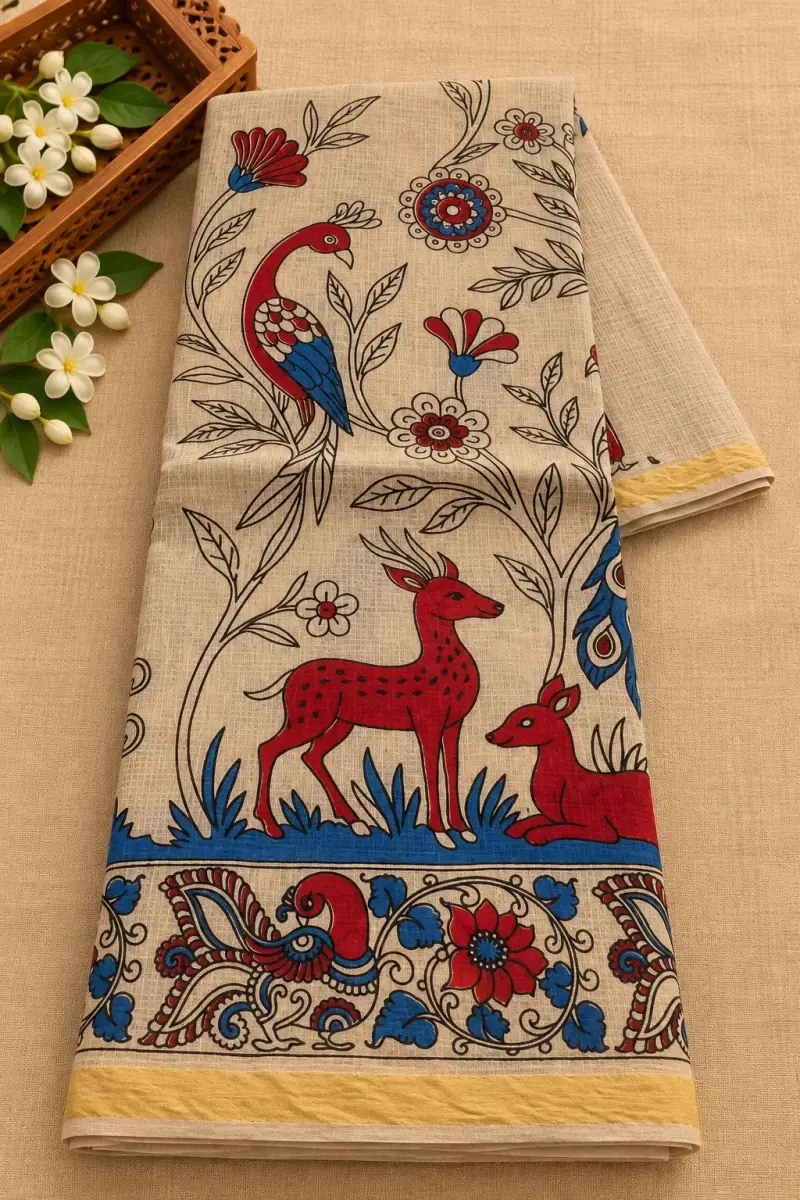 Kalamkari Kota Cotton Saree