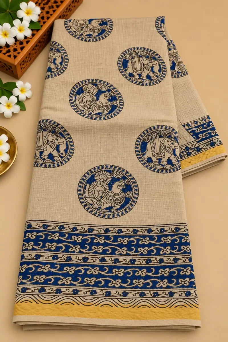 Kalamkari Kota Cotton Saree