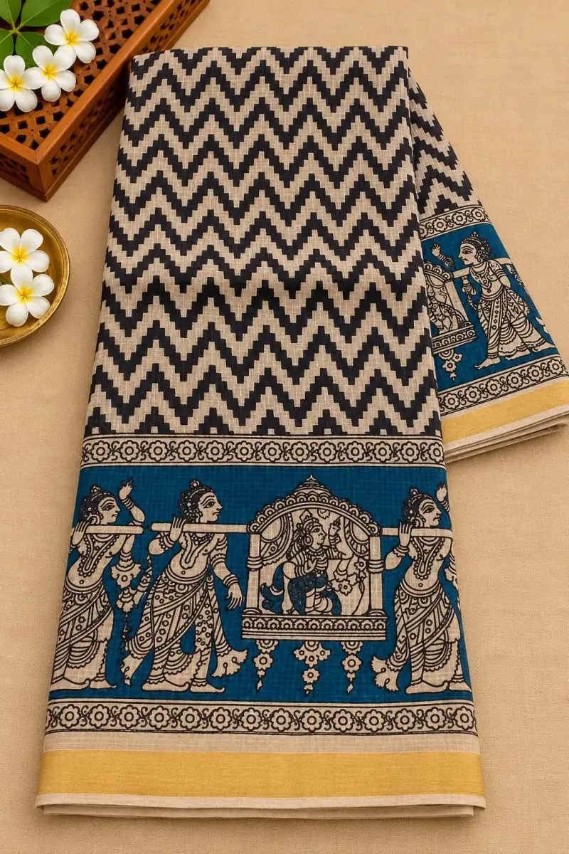 Kalamkari Kota Cotton Saree