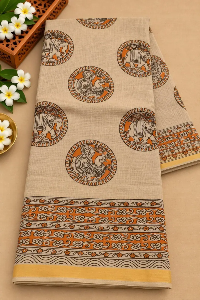 Kalamkari Kota Cotton Saree