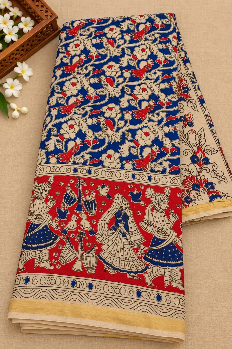 Kalamkari Kota Cotton Saree