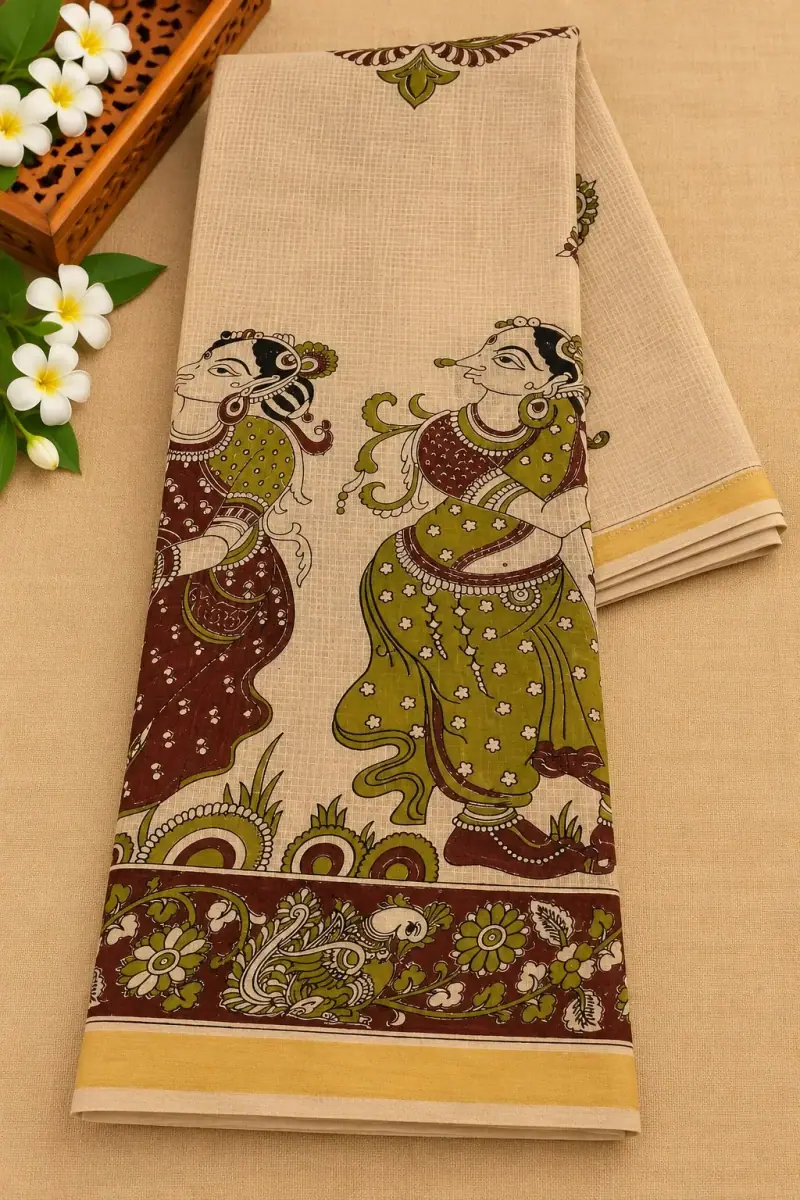Kalamkari Kota Cotton Saree