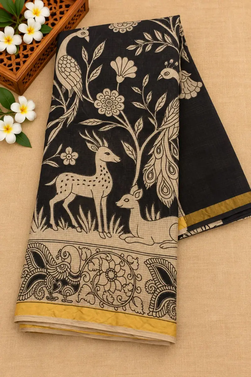 Kalamkari Kota Cotton Saree