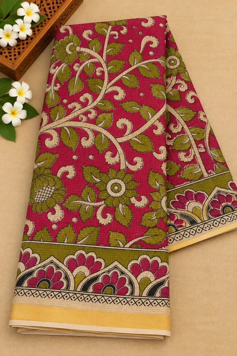 Kalamkari Kota Cotton Saree