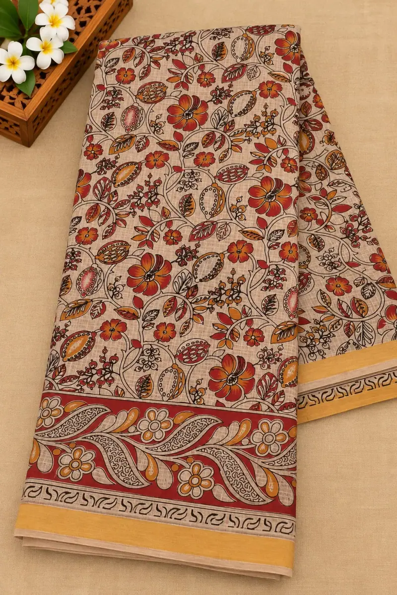 Kalamkari Kota Cotton Saree