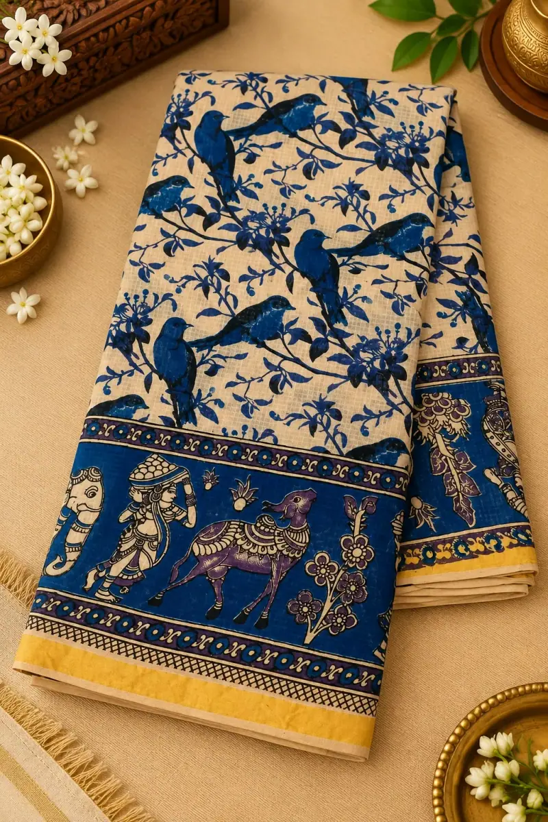 Kalamkari Kota Cotton Saree
