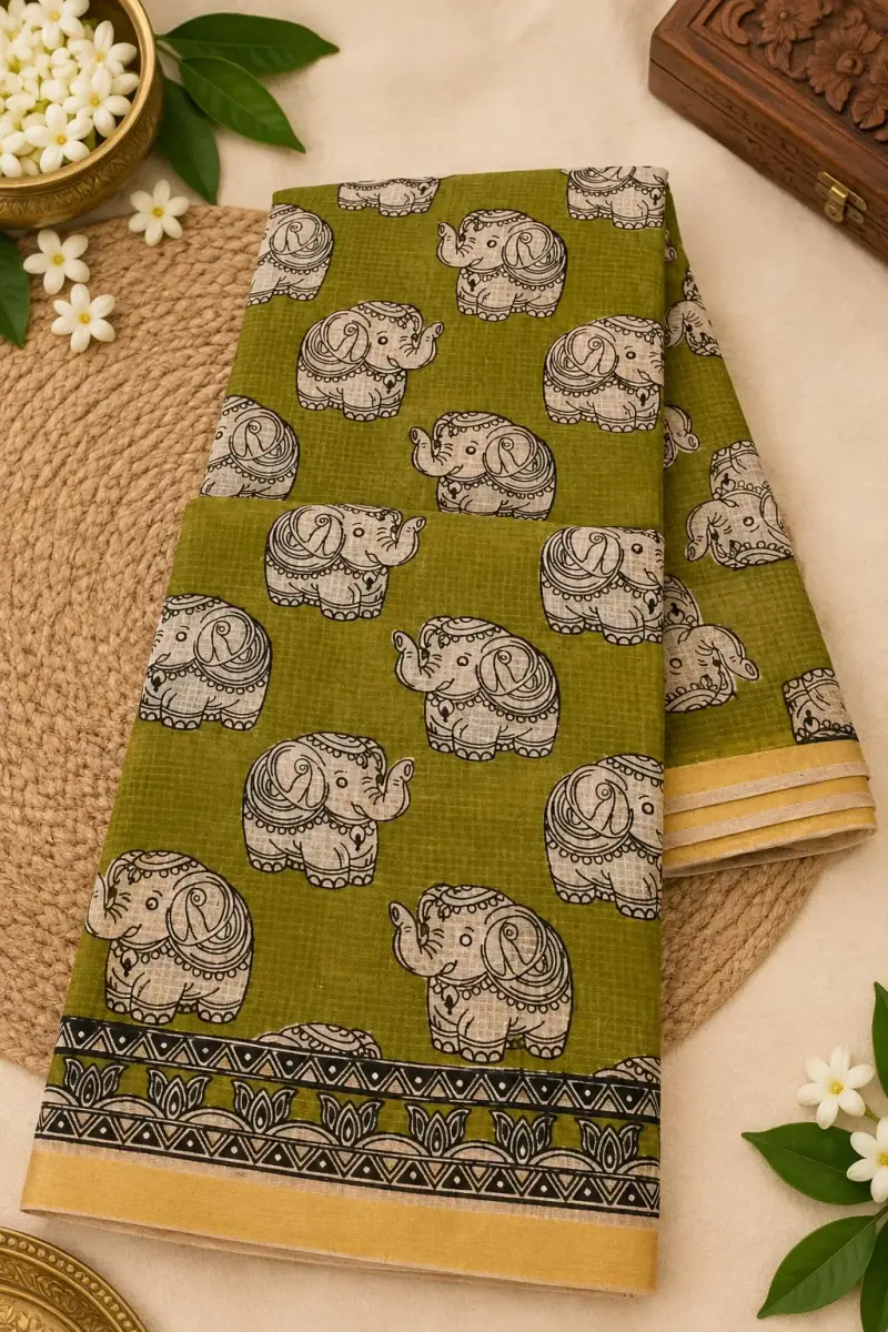 Kalamkari Kota Cotton Saree