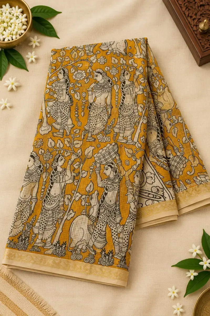 Kalamkari Cotton Saree