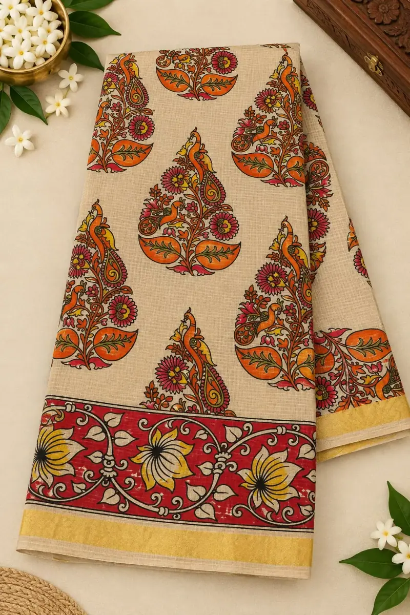 Kalamkari Kota Cotton Saree