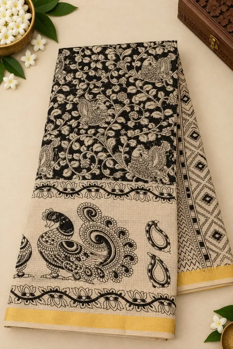 Kalamkari Kota Cotton Saree