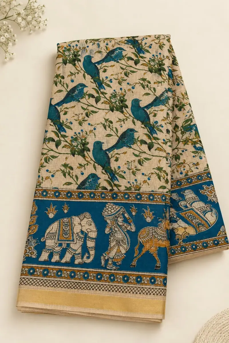 Kalamkari Kota Cotton Saree
