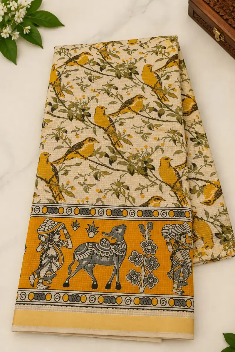 Kalamkari Kota Cotton Saree