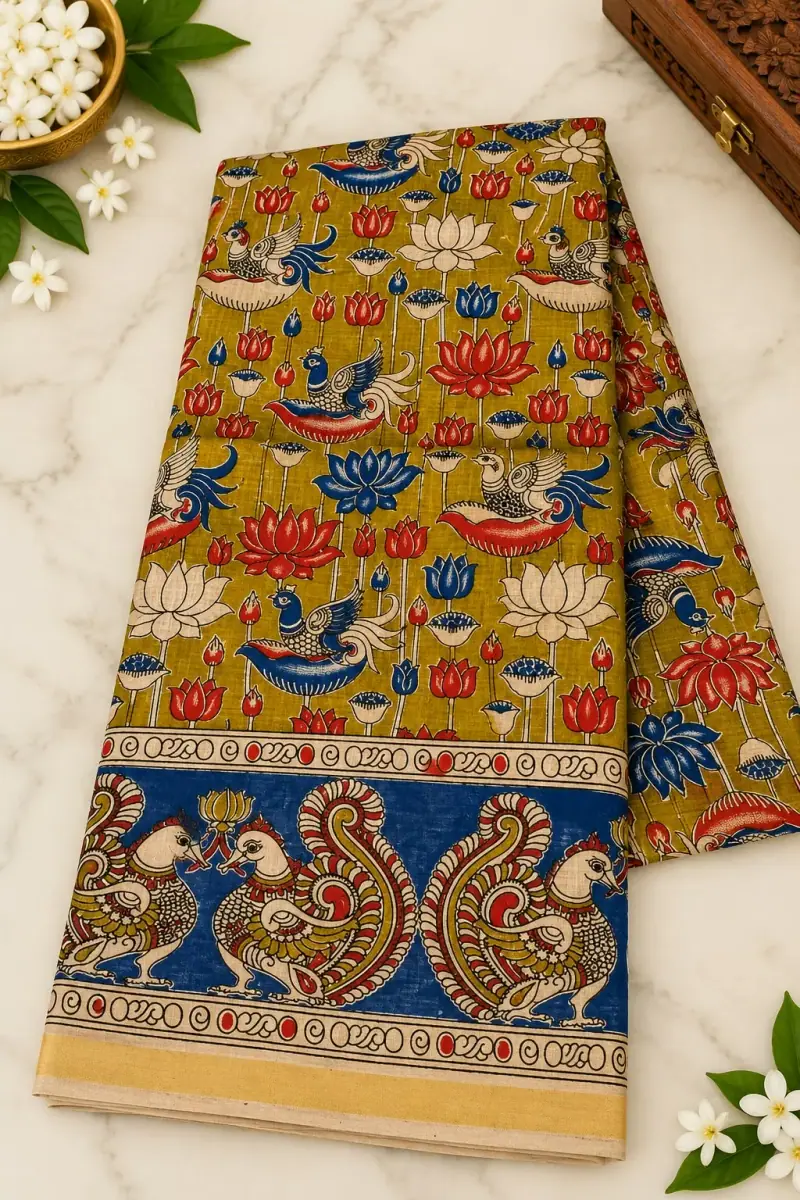 Kalamkari Kota Cotton Saree