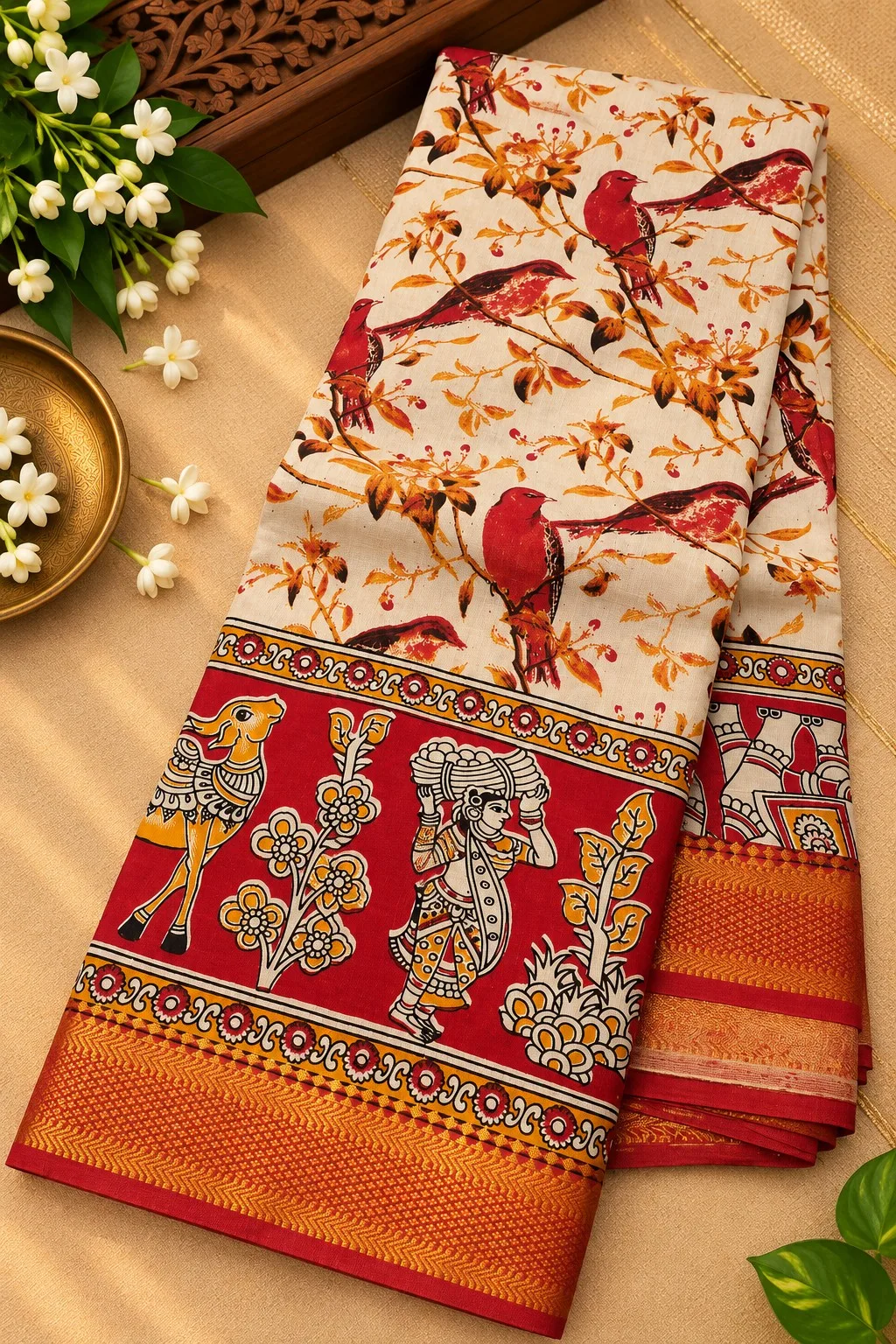 Nizam Border Silk Saree