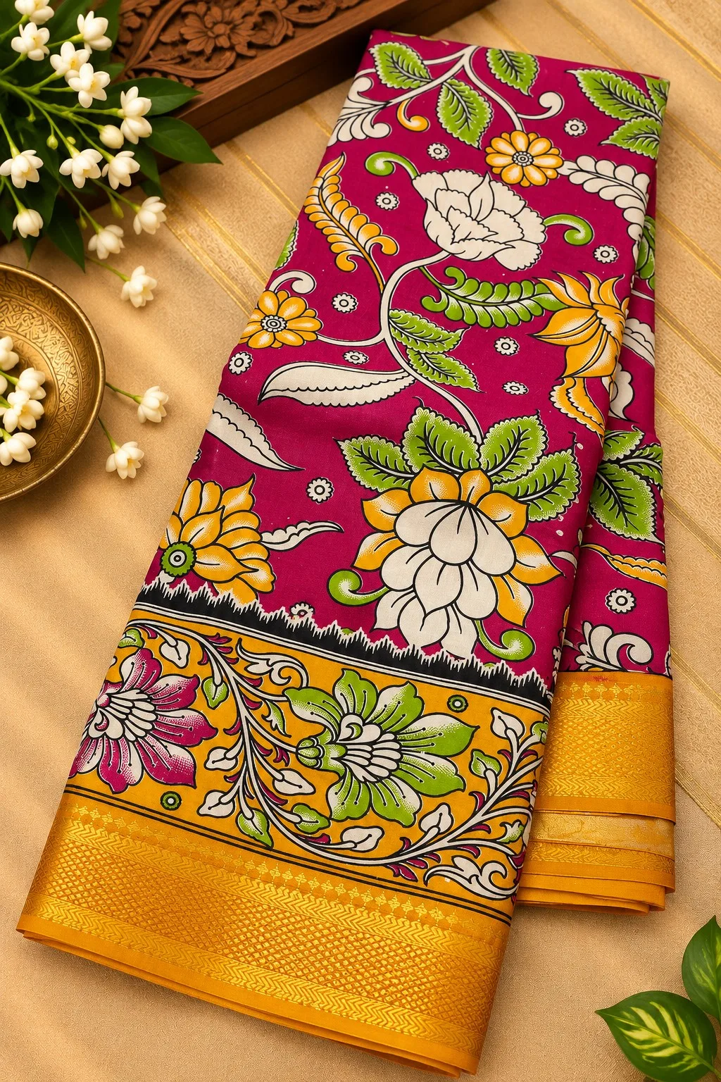 Nizam Border Silk Saree