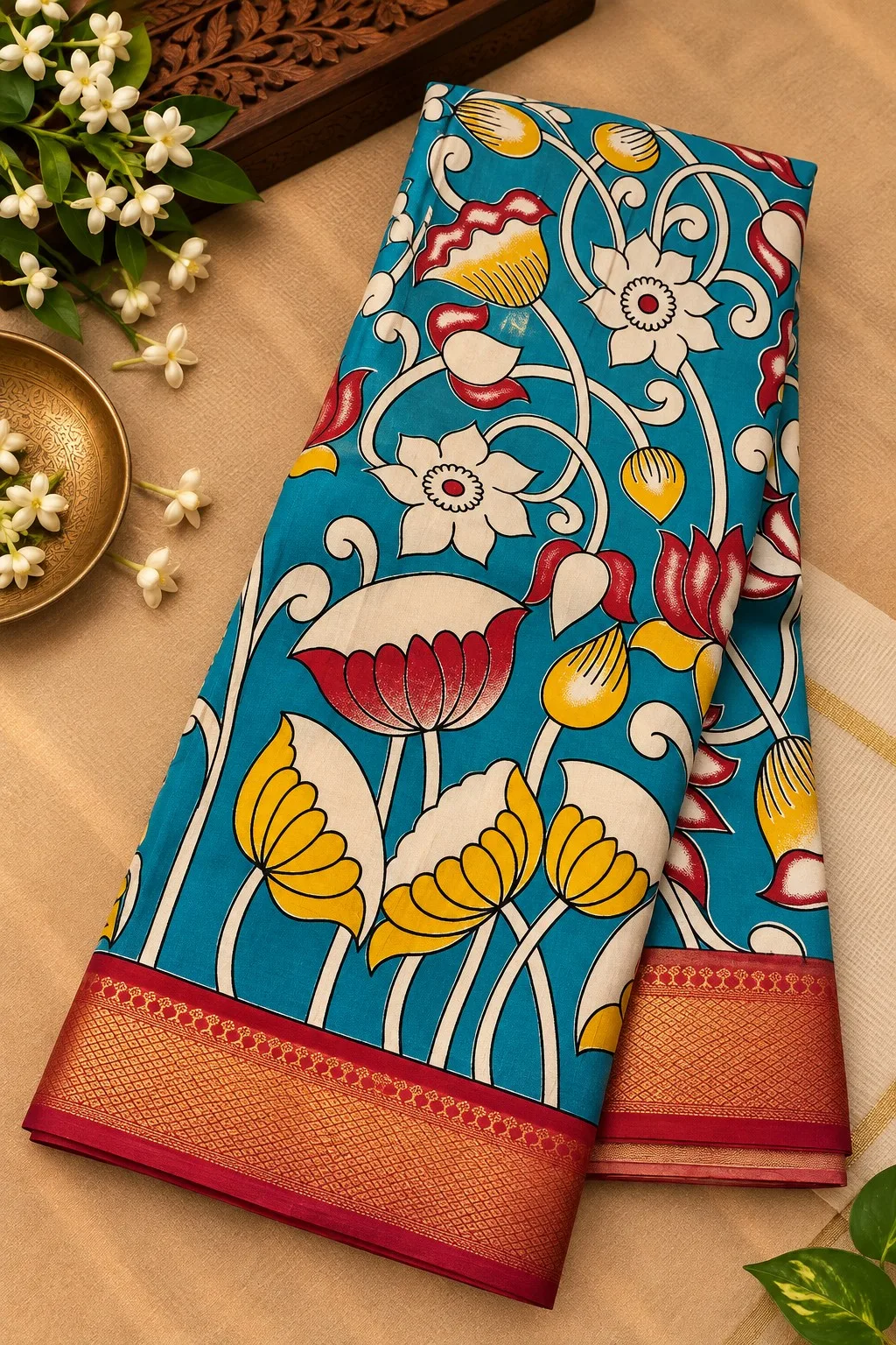 Nizam Border Silk Saree