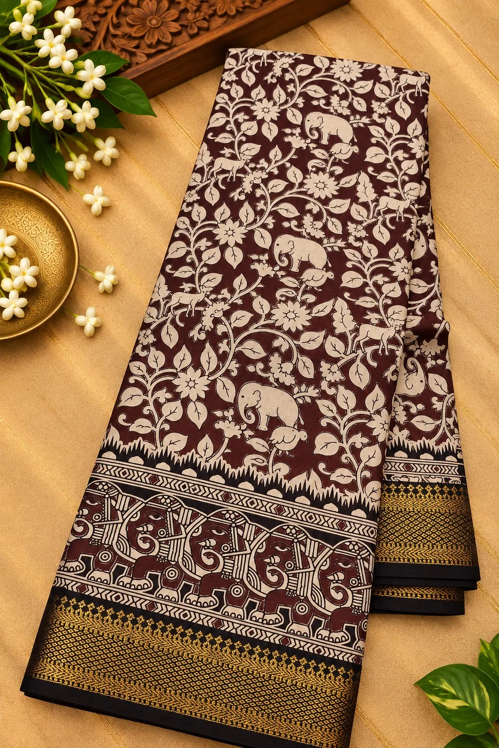 Nizam Border Silk Saree