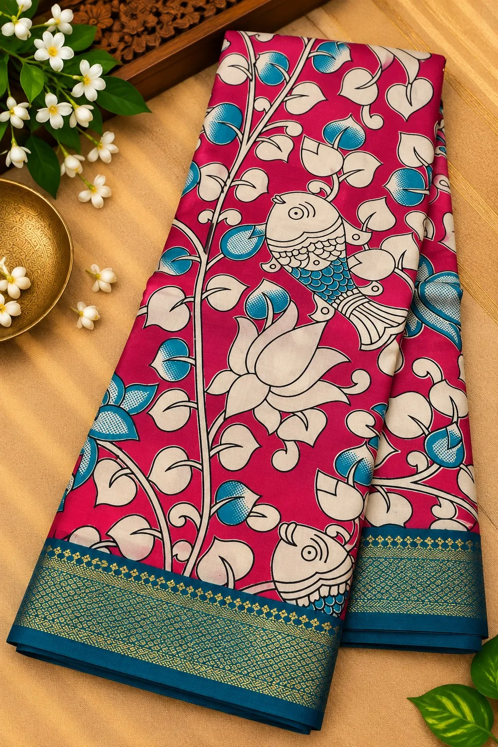 Nizam Border Silk Saree