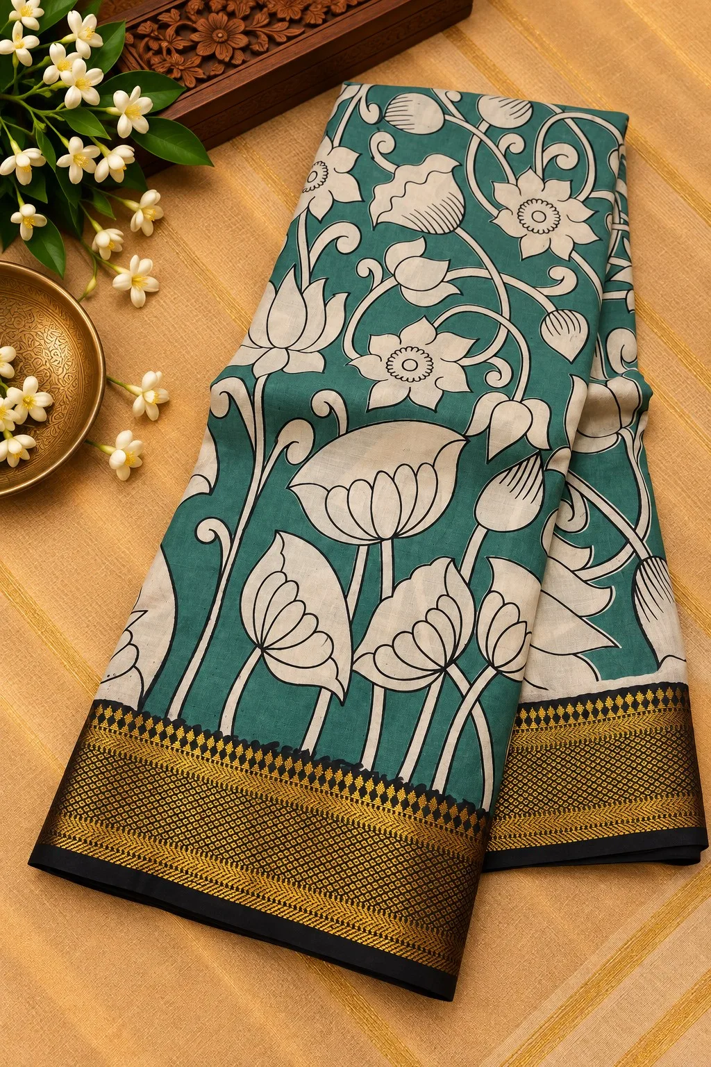 Nizam Border Silk Saree