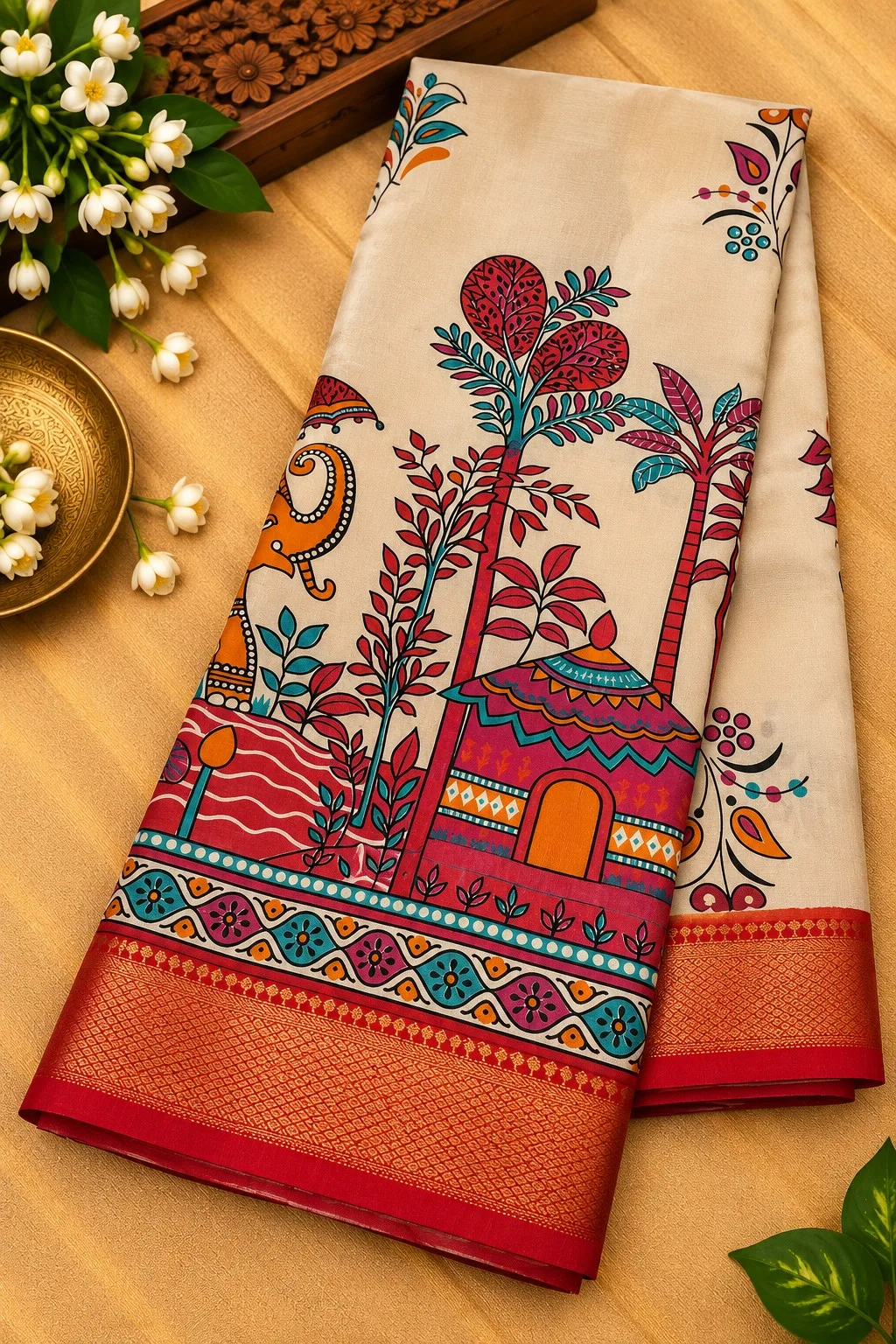 Nizam Border Silk Saree