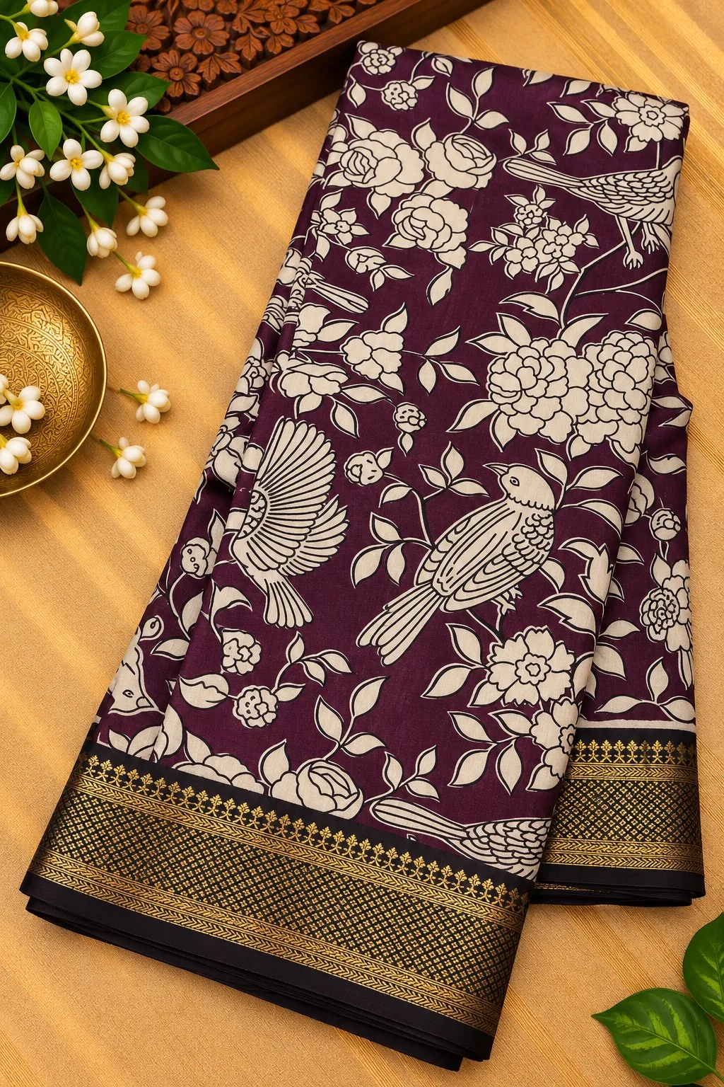 Nizam Border Silk Saree