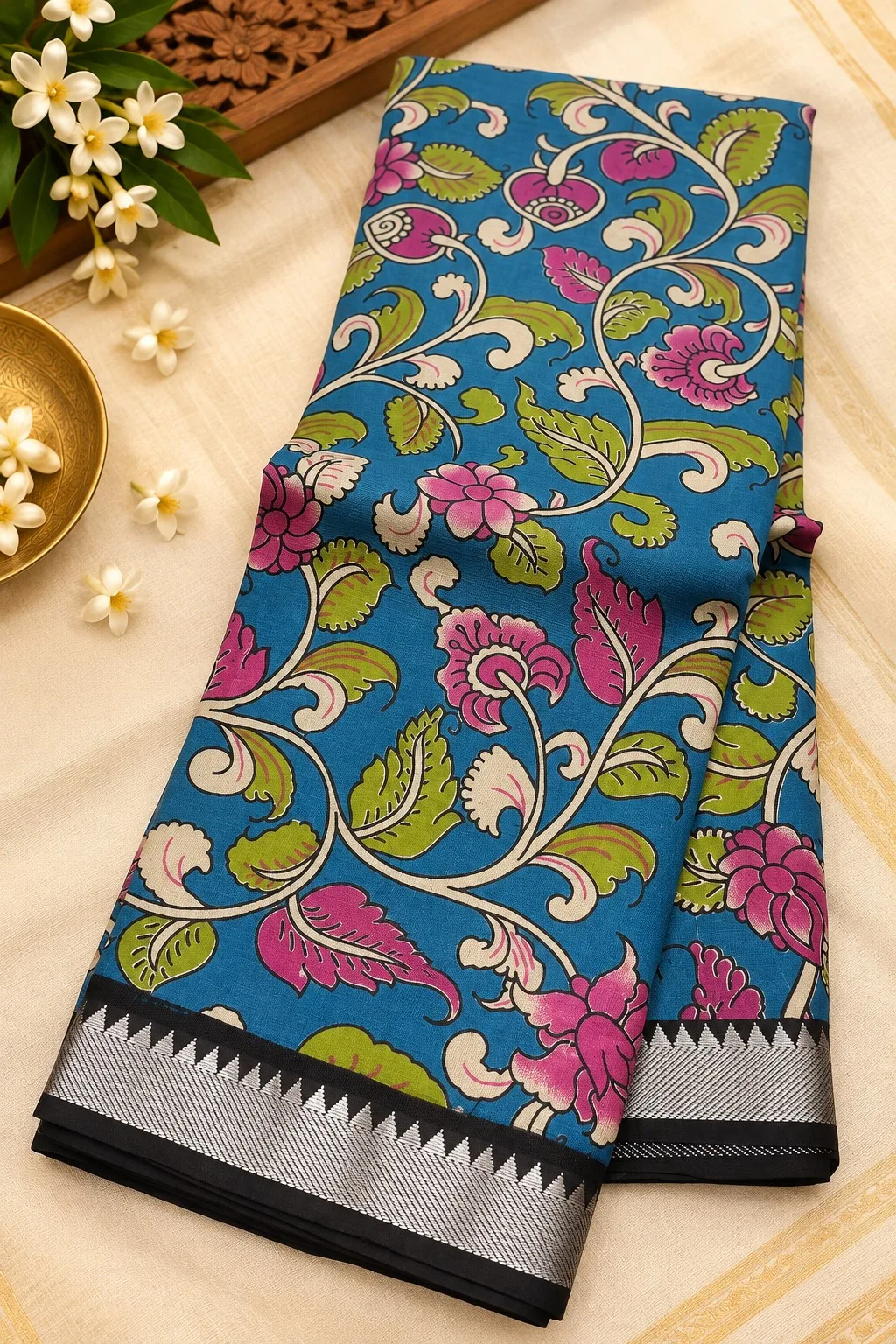 Nizam Border Silk Saree